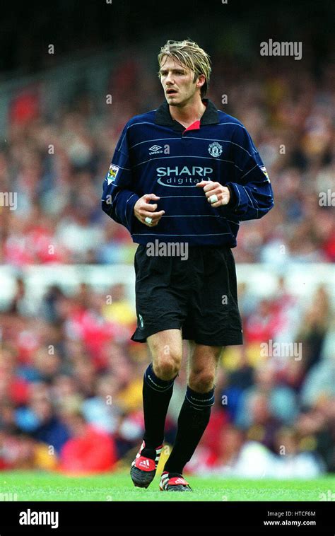 David Beckham Manchester United Fc 22 August 1999 Stock Photo Alamy