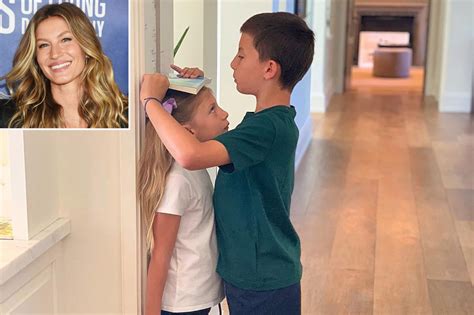 Gisele Bündchen Shares Photo of Son Benjamin Measuring Daughter Vivian