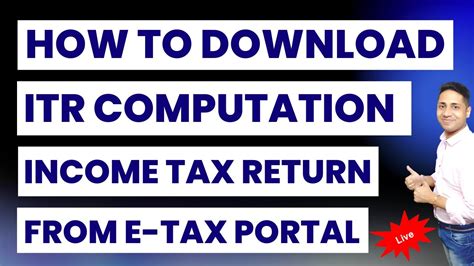 Itr Computation Sheet Download New Portal How To Make Computation Of