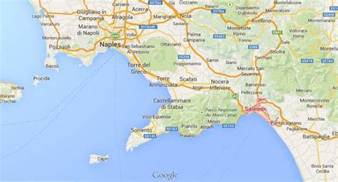 Where is Salerno map Campania