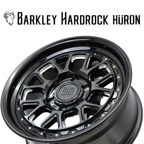 HOT STUFF HOTSTUFFホットスタッフバークレイハードロック ヒューロン 18x8 5 55 6H 139 7 グロスブラック マシニングGBMx4本 MB