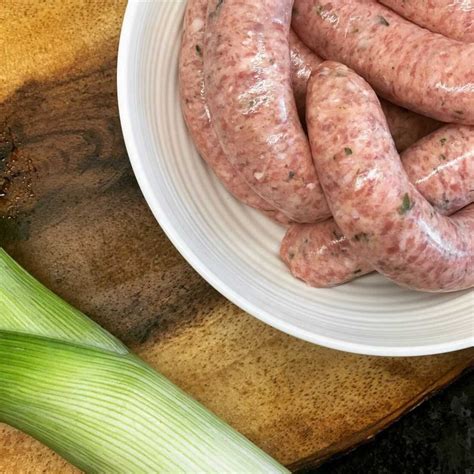 Pork And Leek Sausages De Giorgio Butchers