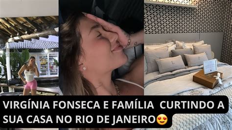 Virginia Fonseca e família curtindo a casa no Rio de Janeiro