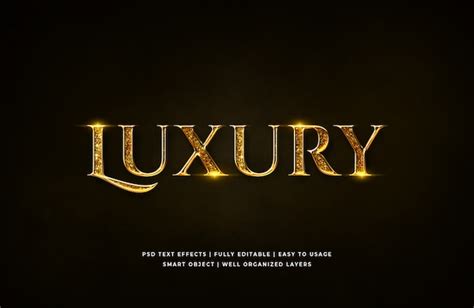 Premium PSD Golden Luxury 3d Text Style Effect