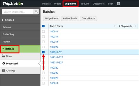 Working With Batches Shipstation Help Centre