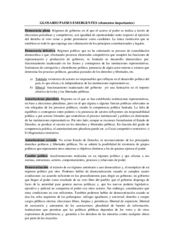 Glosario Paises Emergentes Pdf