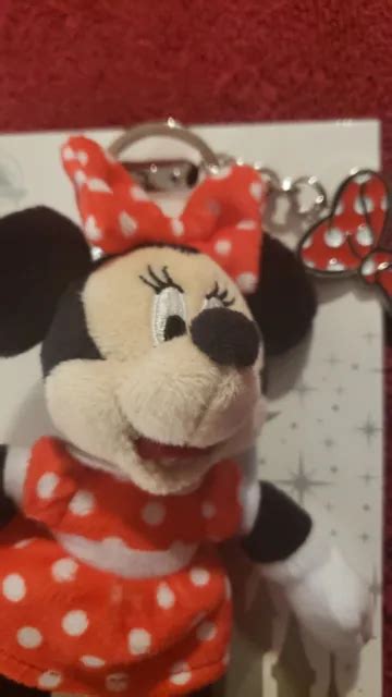 Disney Minnie Mouse Plush Keychain New In Hand £24 11 Picclick Uk