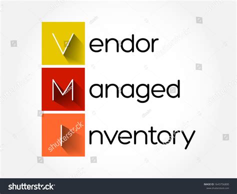 Vmi Vendor Managed Inventory Acronym Business Stock Vector Royalty