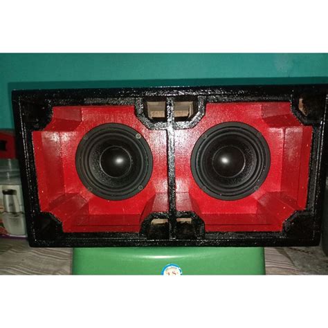 Jual Speaker Spiker Miniatur 4 Inch Subwoofer Set Box Shopee Indonesia