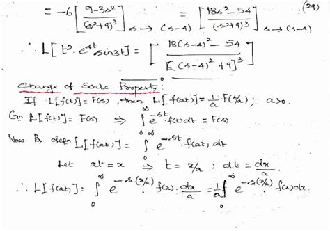 Tpgit Mathematics Laplace Transforms Of Standard Functions S First