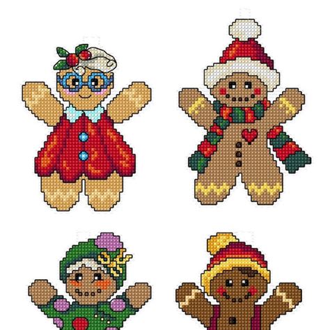 Gingerbread Cross Stitch Kit Etsy