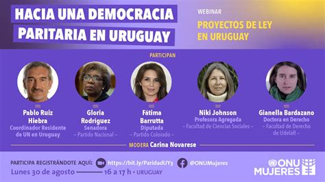 Hacia Una Democracia Paritaria En Uruguay Ciclo De Webinars Afm