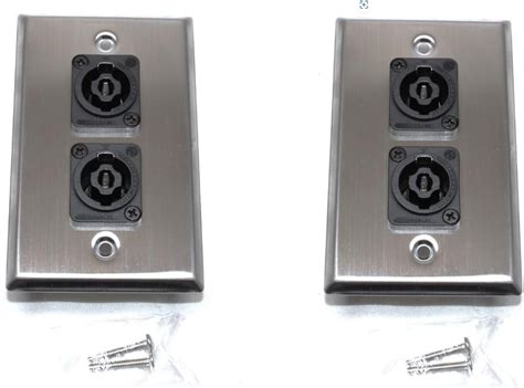 Amazon Two Single Wall Plates W Dual Genuine Neutrik Nl Mpxx