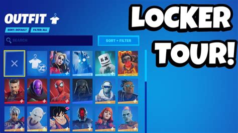 FORTNITE LOCKER TOUR YouTube