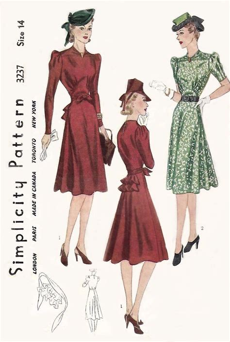 46 Vintage Back Yoke With Gathers Sewing Pattern