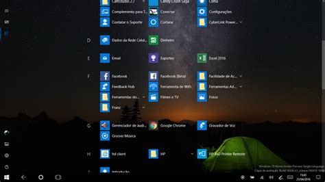 Build 14328 Do Windows 10 Ganha Novo Menu Iniciar E Mais Novidades Rmts Informática