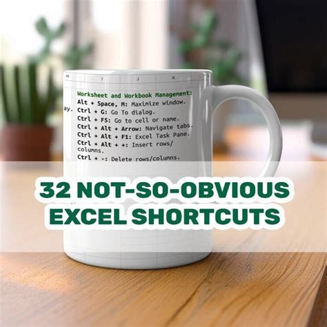 Excel Shortcut Mug Etsy