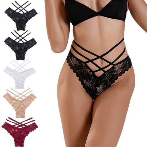 Femme Culottes En Dentelle Sexy Slips Ficelle Strings Femme Lingerie