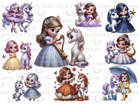 Princess And Unicorn Clipart Princess And Unicorn Clip Art Princess