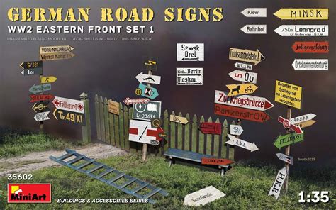 GERMAN ROAD SIGNS WW2 (EASTERN FRONT SET 1) MiniArt 35602