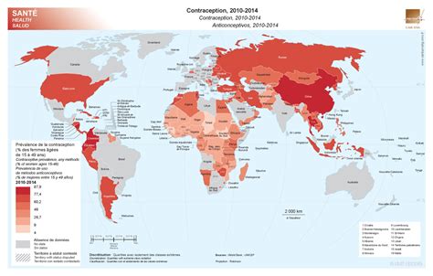 Prévalence de la contraception 2010 2014 Cartoprodig Des cartes