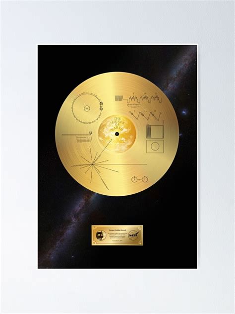 "Voyager 1 Golden Record" Poster by SynthWave1950 | Redbubble