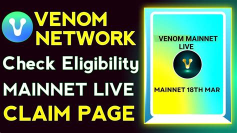 Venom Network Claim Venom Testnet Airdrop Mainnet Live Guide Step