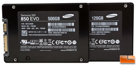 Samsung 850 EVO Series SSD Review - 120GB and 500GB - Legit Reviews