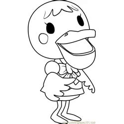 Pelly Animal Crossing Coloring Page for Kids - Free Animal Crossing Printable Coloring Pages ...