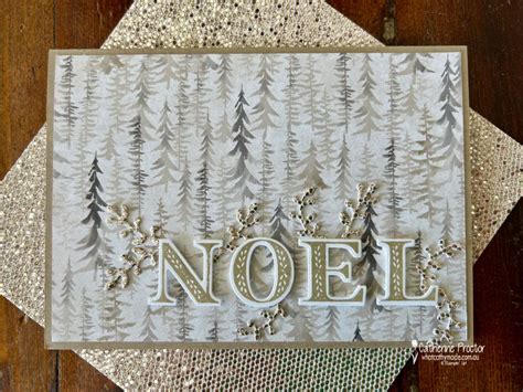 Stampin Up Joy Of Noel Christmas Card What Cathy Made