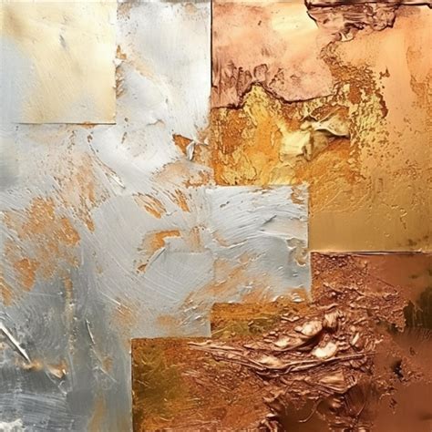 Premium Ai Image A Close Up Of A Painting Of A Rusted Surface With A