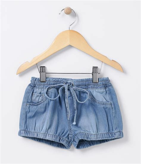 Short Infantil Bolsinhos El Stico Nas Pernas Marca P Im Tecido