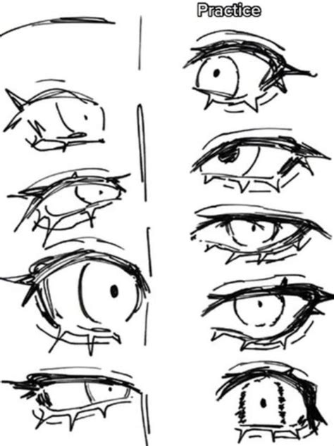 Anime Drawing Tutorial Step By Step Sketch Book Eye Drawing