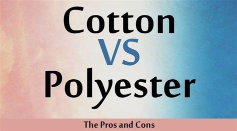 Polyester Vs Cotton