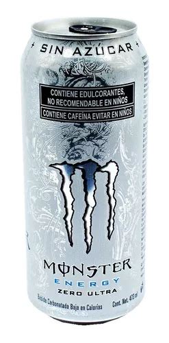 Monster Energy Bebida Energ Tica Zero Ultra Blanco Ml Mercadolibre