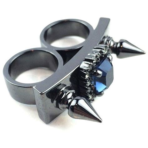 Stunning Blue Mawi Knuckle Duster Ring