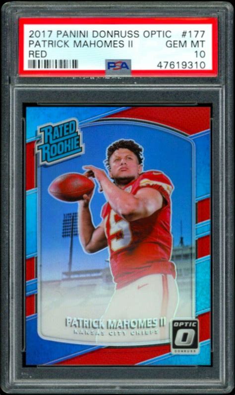 Patrick Mahomes II [Red] #177 Prices | 2017 Panini Donruss Optic ...