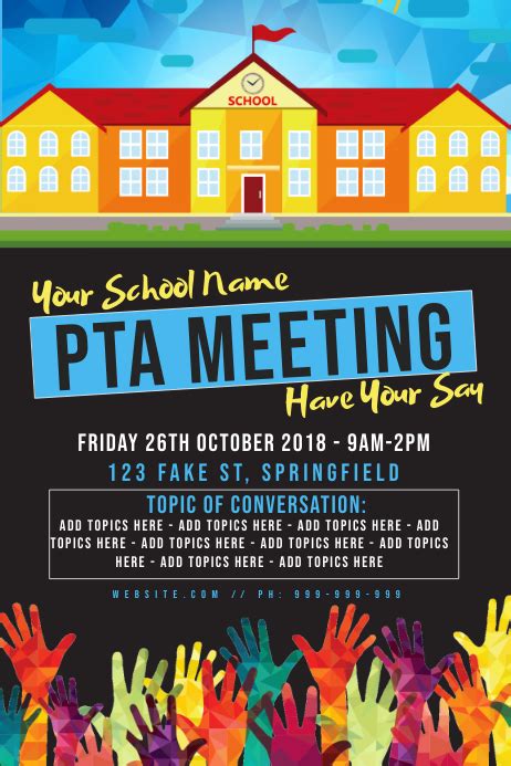 PTA Meeting Flyer Template