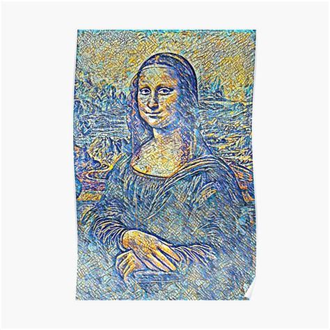 Mona Lisa Mosaic Art Poster For Sale By Mila1946 Redbubble