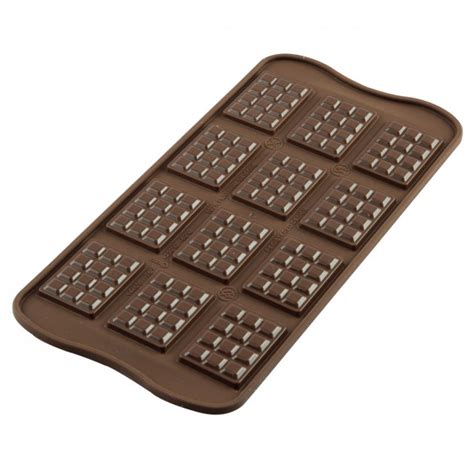 Moule à Chocolat 12 Mini Tablettes Easy Choc Silicone Spécial