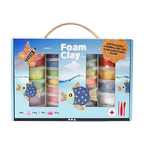 Foam Clay Gaveæske ass farver sæt Rito dk