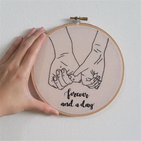 15 Thoughtful Embroidery Hoops For Newlyweds Embroidery Hoop Wall Art