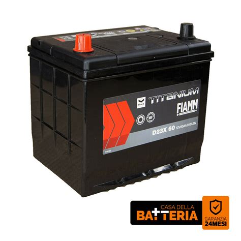 Batteria Auto Ah Fiamm D X Black Titanium Ah A Cm X