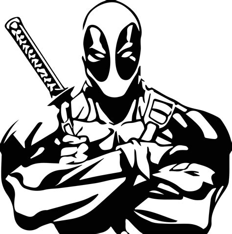 Deadpool Svg Files Silhouettes Dxf Files Cutting Files Cricut