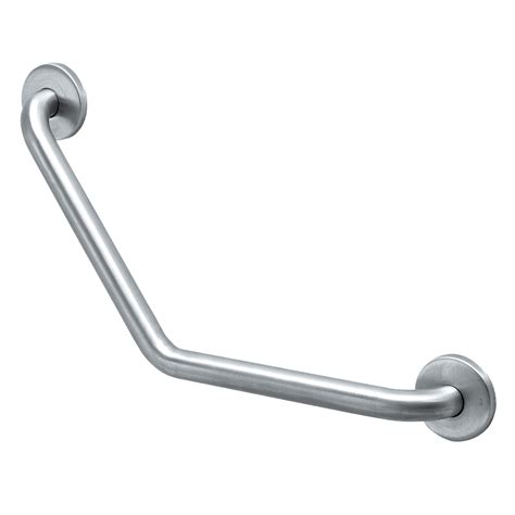 130 Degree Angled Grab Bar Stainless Steel Satin Finish T C