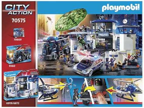 Playmobil City Action Helicóptero de Policía Persecución del Vehículo