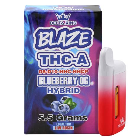 Thca Vape 5 5gr Liquid Diamonds Blaze Blend Delta 8 Delta 10 And Hhc