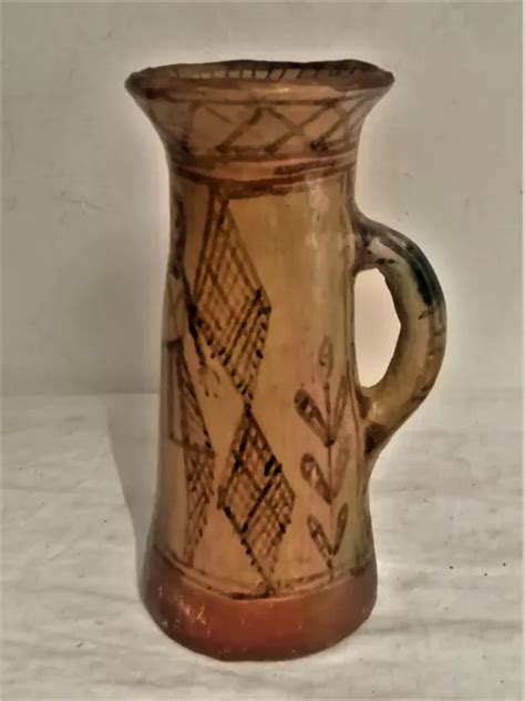 ANCIENNE POTERIE BERBÈRE Vase pichet Terre cuite XIXème EUR 90 00