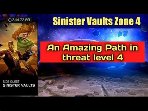 An Amazing Path In Sinister Vaults Zone 4 Threat Level 4 Marvel