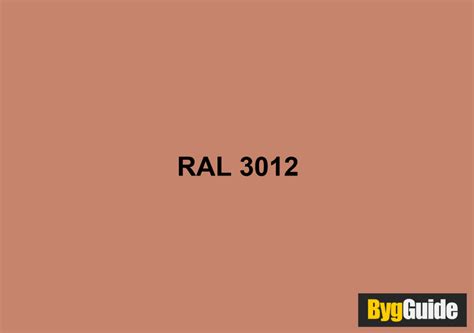 RAL 3012 Beige rød BygGuide